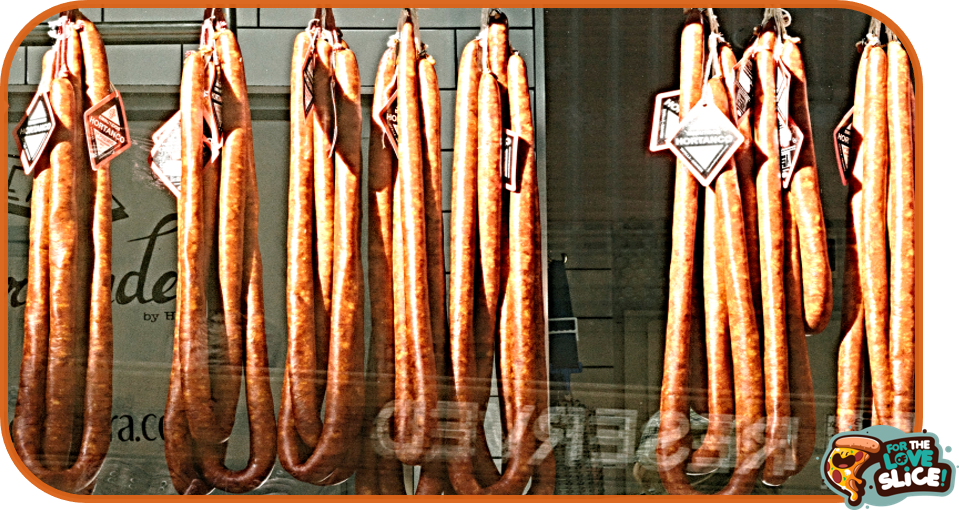 HANGED SAUSAGE TO DRY/CURE